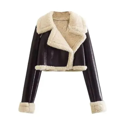 מעיל דמוי פרווה לנשים – חורף חם בסטייל יוקרתי ונועז